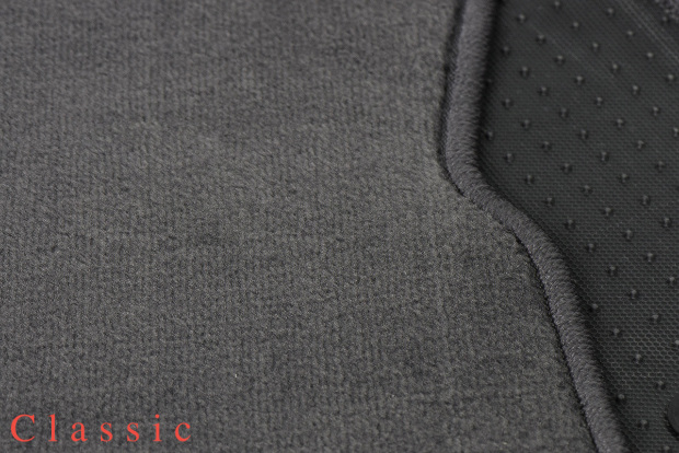 Коврики текстильные "Классик" для Smart Fortwo III (хэтчбек 3 дв / C453) 2014 - Н.В., темно-серые, 2шт.