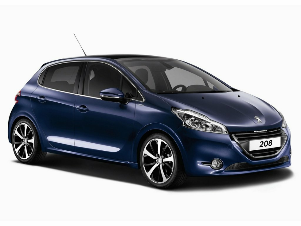 Коврики текстильные "Стандарт" для Peugeot 208 (хэтчбек 5 дв) 2012 - 2016, черные, 5шт.